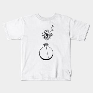 Minimalist Dandelion Kids T-Shirt